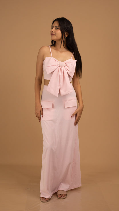 The Blush Bow Crop Top