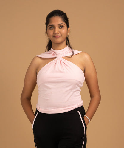 The Iris Twist Halter Top