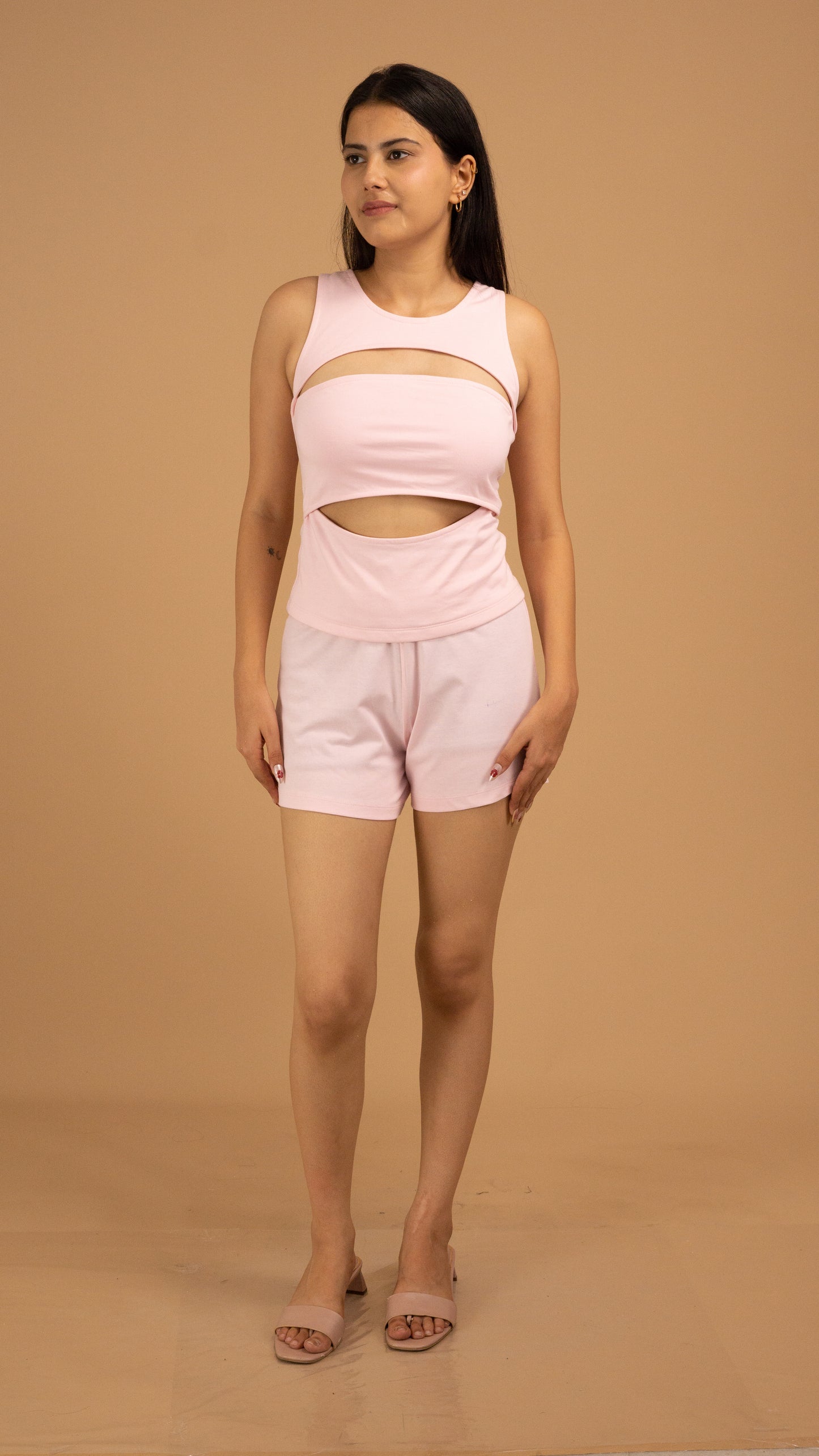 Cut-Out Charm Cotton Co-Ord Set
