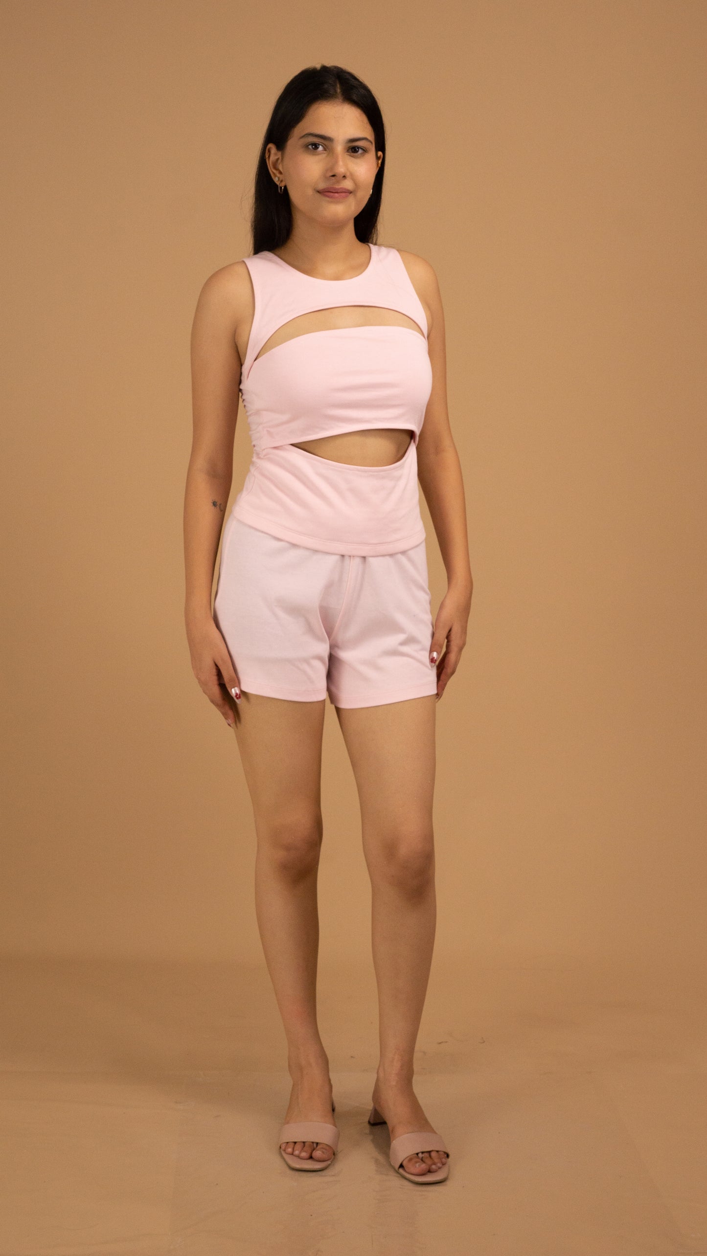 Cut-Out Charm Cotton Co-Ord Set