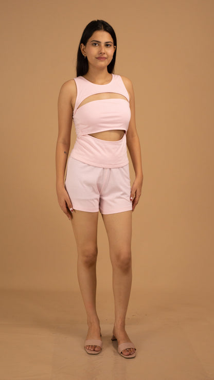 Cut-Out Charm Cotton Co-Ord Set