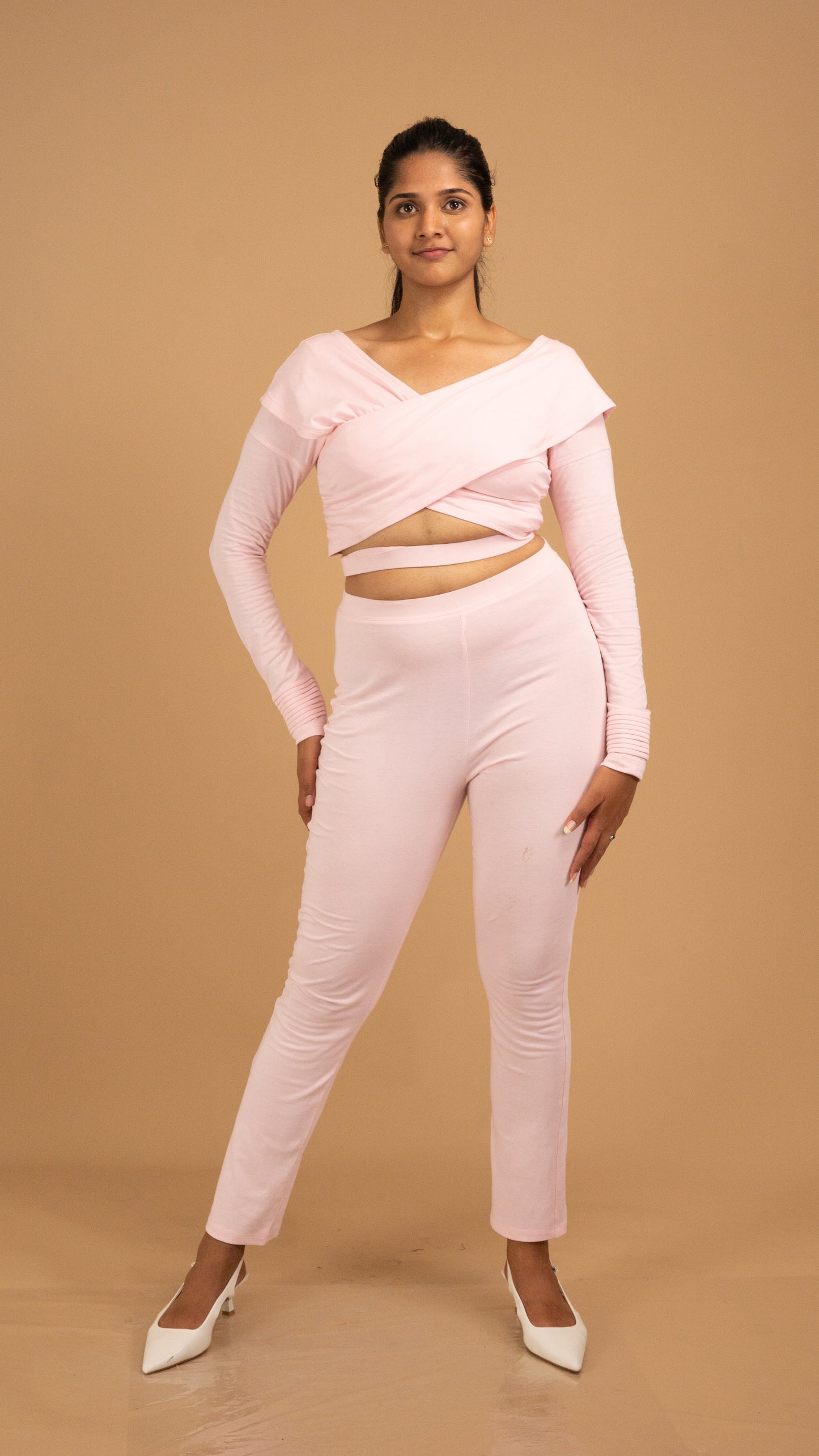 Blush Serenity Cotton Co-Ord Set