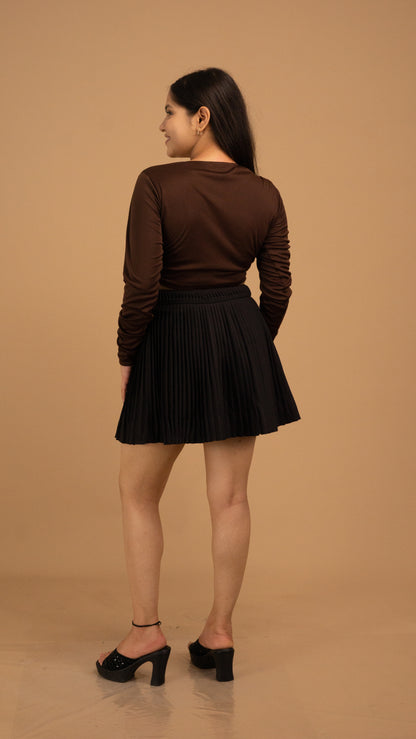 The Mocha Muse Wrap Top