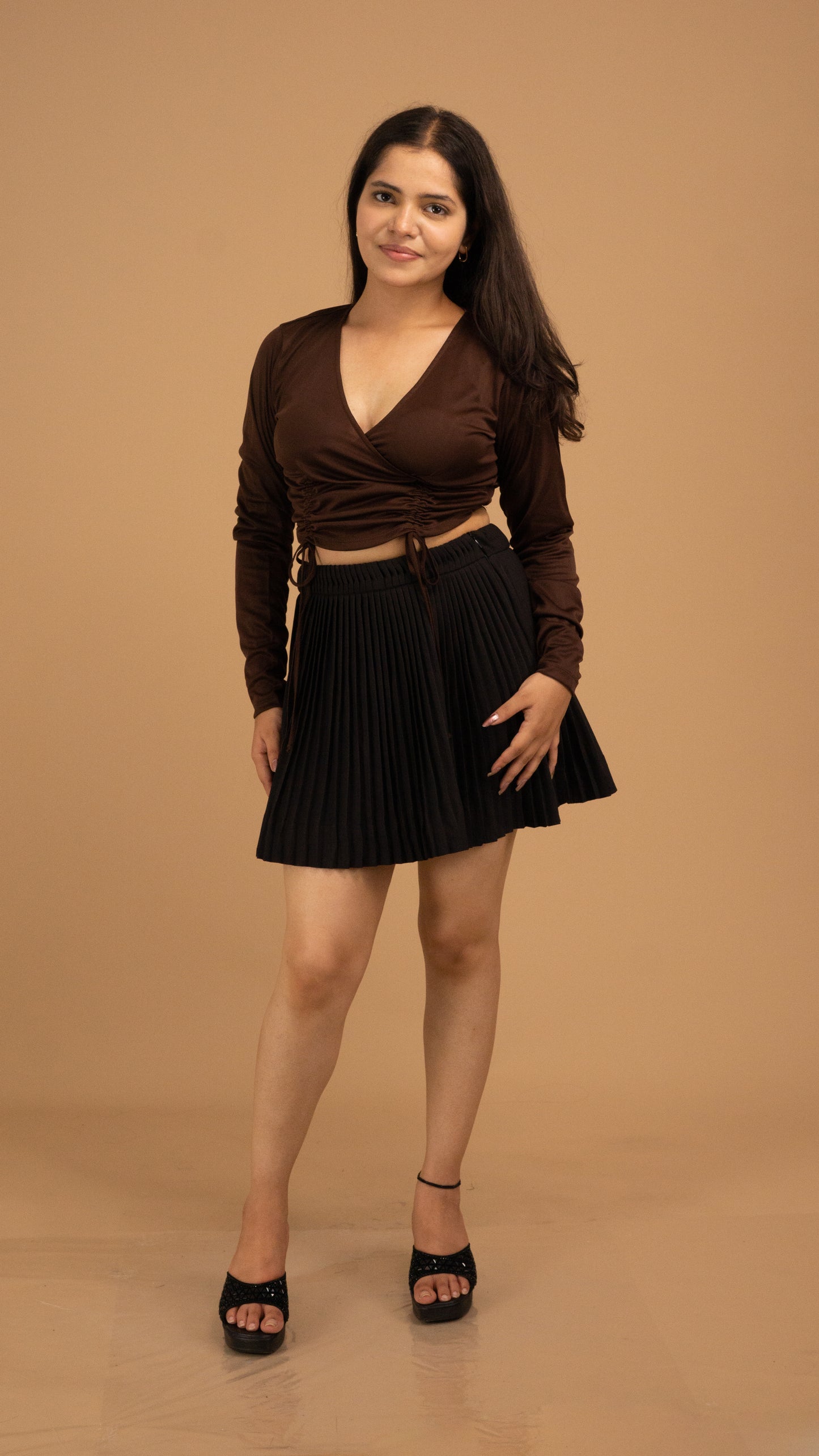 The Mocha Muse Wrap Top