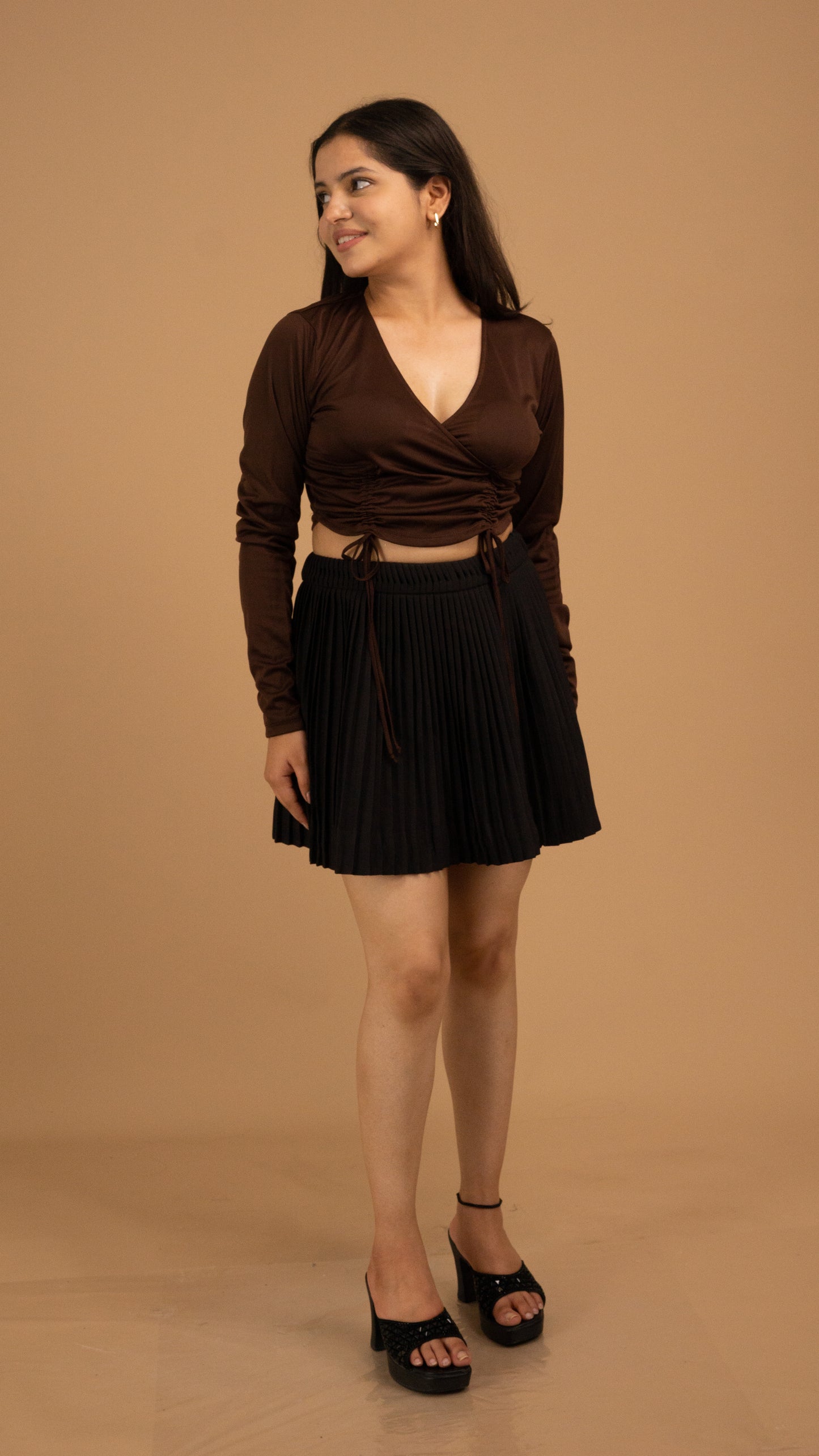 The Mocha Muse Wrap Top