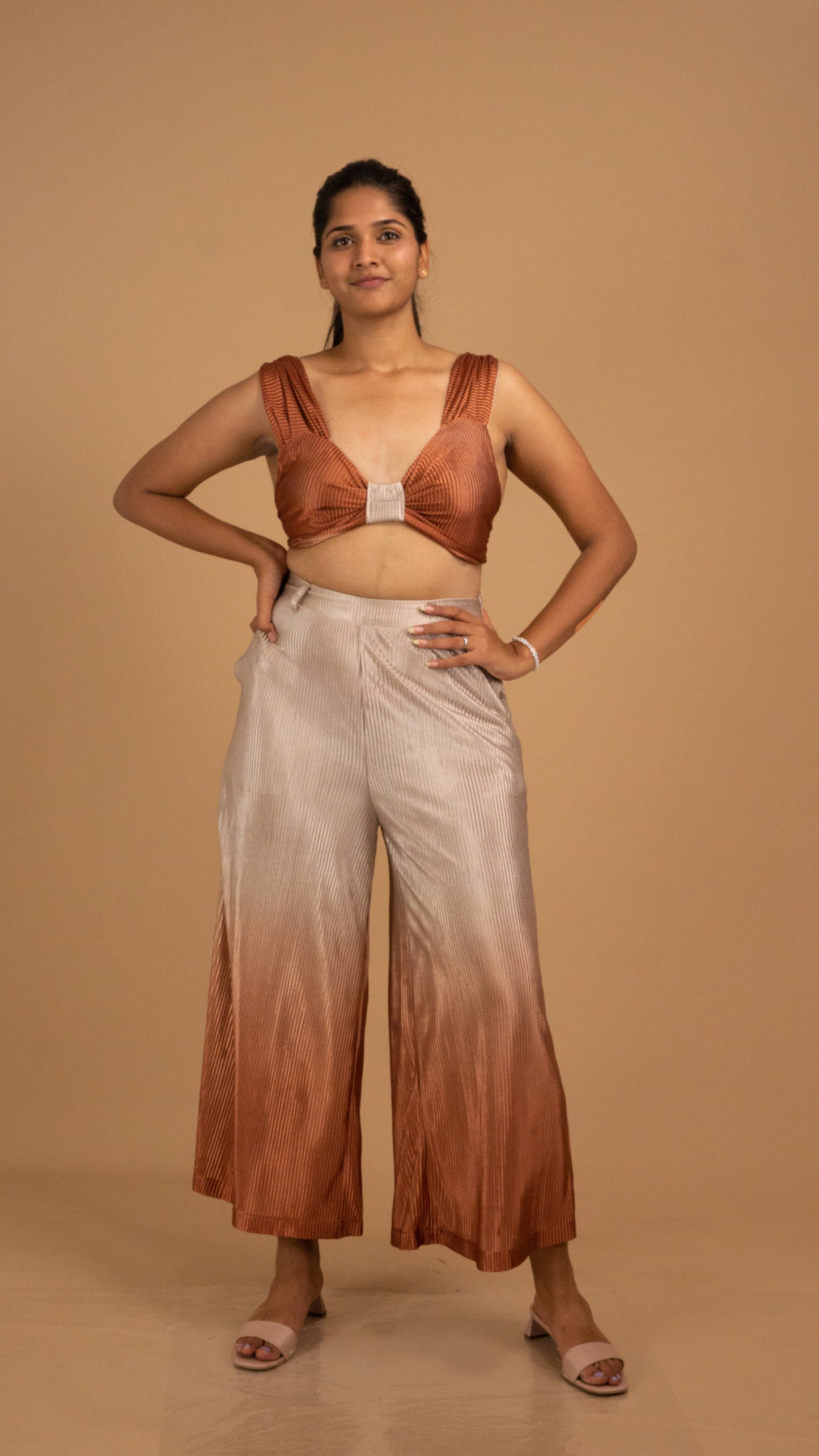 Ombre Pleated Luxe Co-ord Set