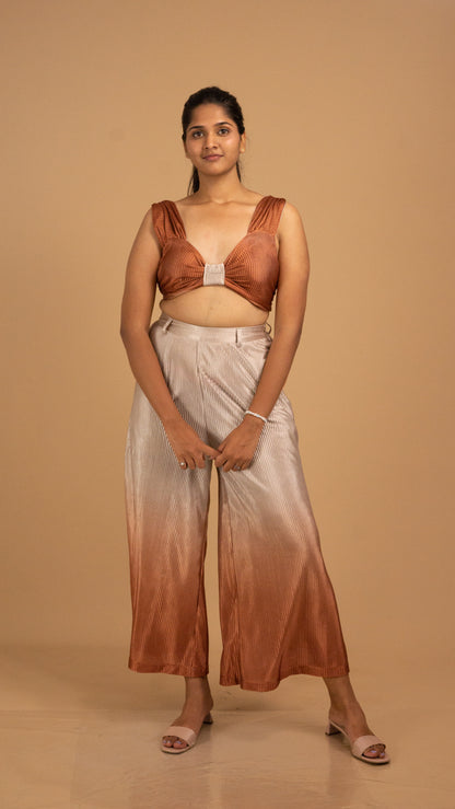 The Solstice Ombre Pleated Luxe Pants