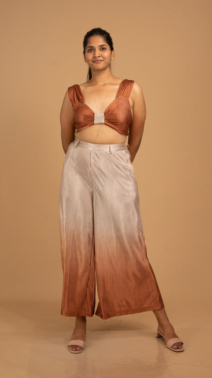 Ombre Pleated Luxe Co-ord Set