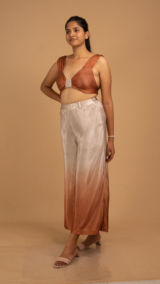 Ombre Pleated Luxe Co-ord Set