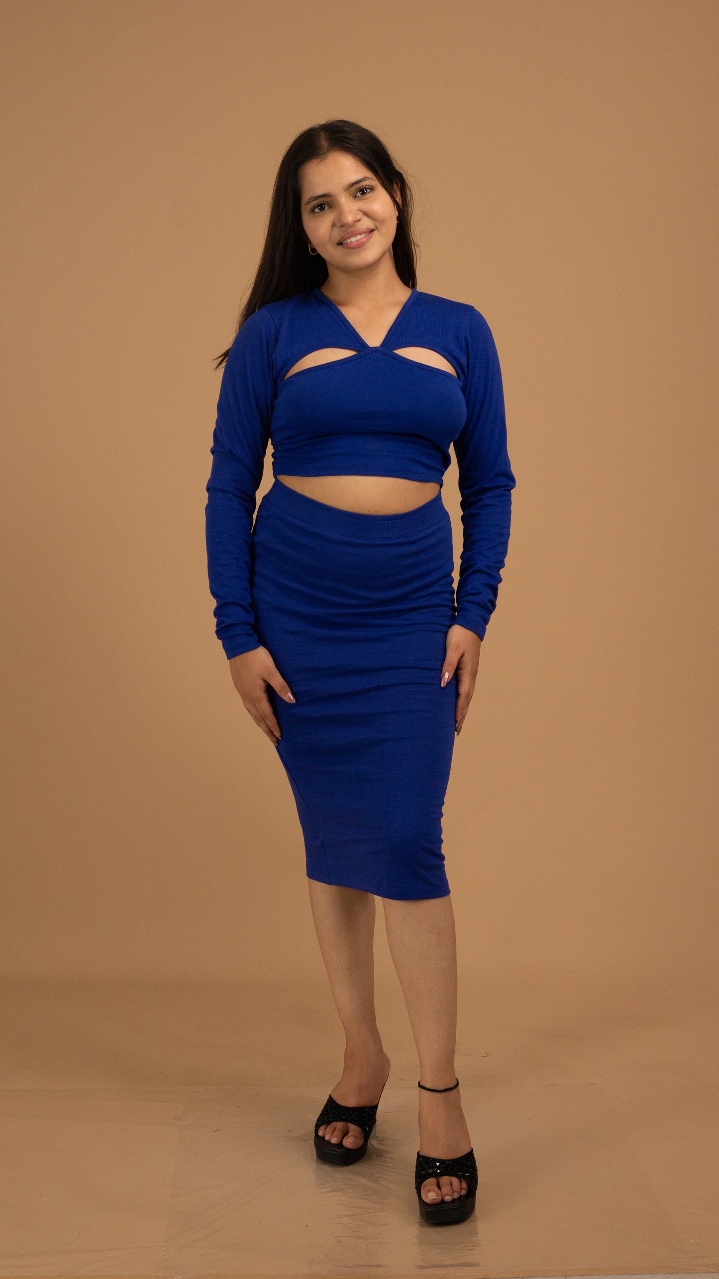 The Contour Cotton Pencil Skirt