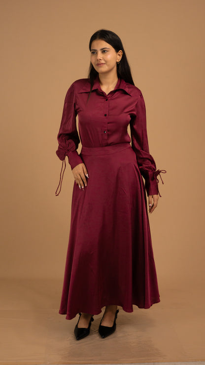 Velour Grace Satin Co-ord Set