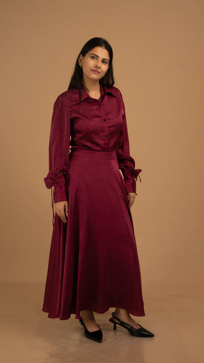 Velour Grace Satin Co-ord Set