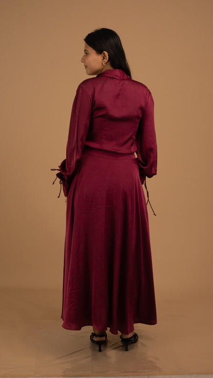 Velour Grace Satin Co-ord Set