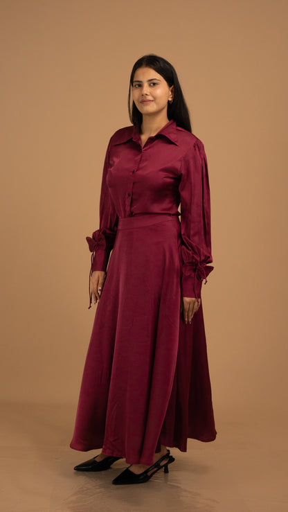 Velour Grace Satin Co-ord Set