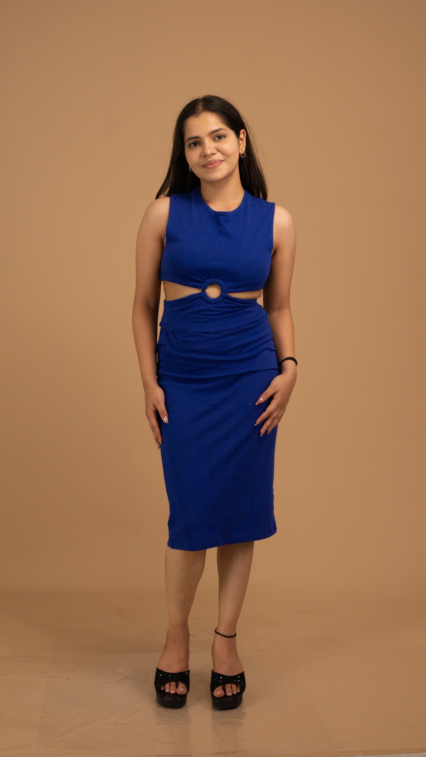 Eclipsera Cotton Cut-Out Dress