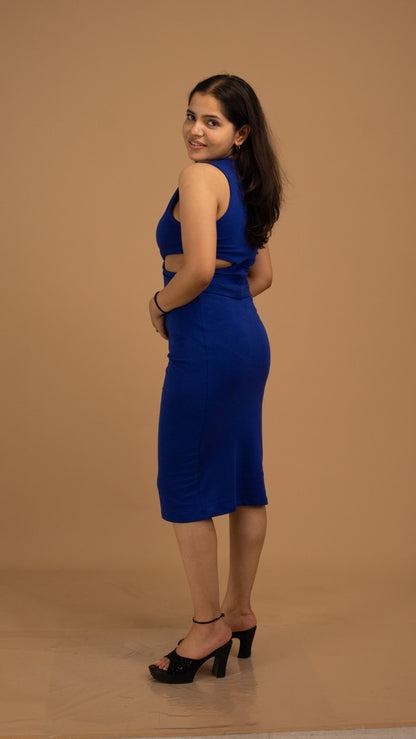 Eclipsera Cotton Cut-Out Dress