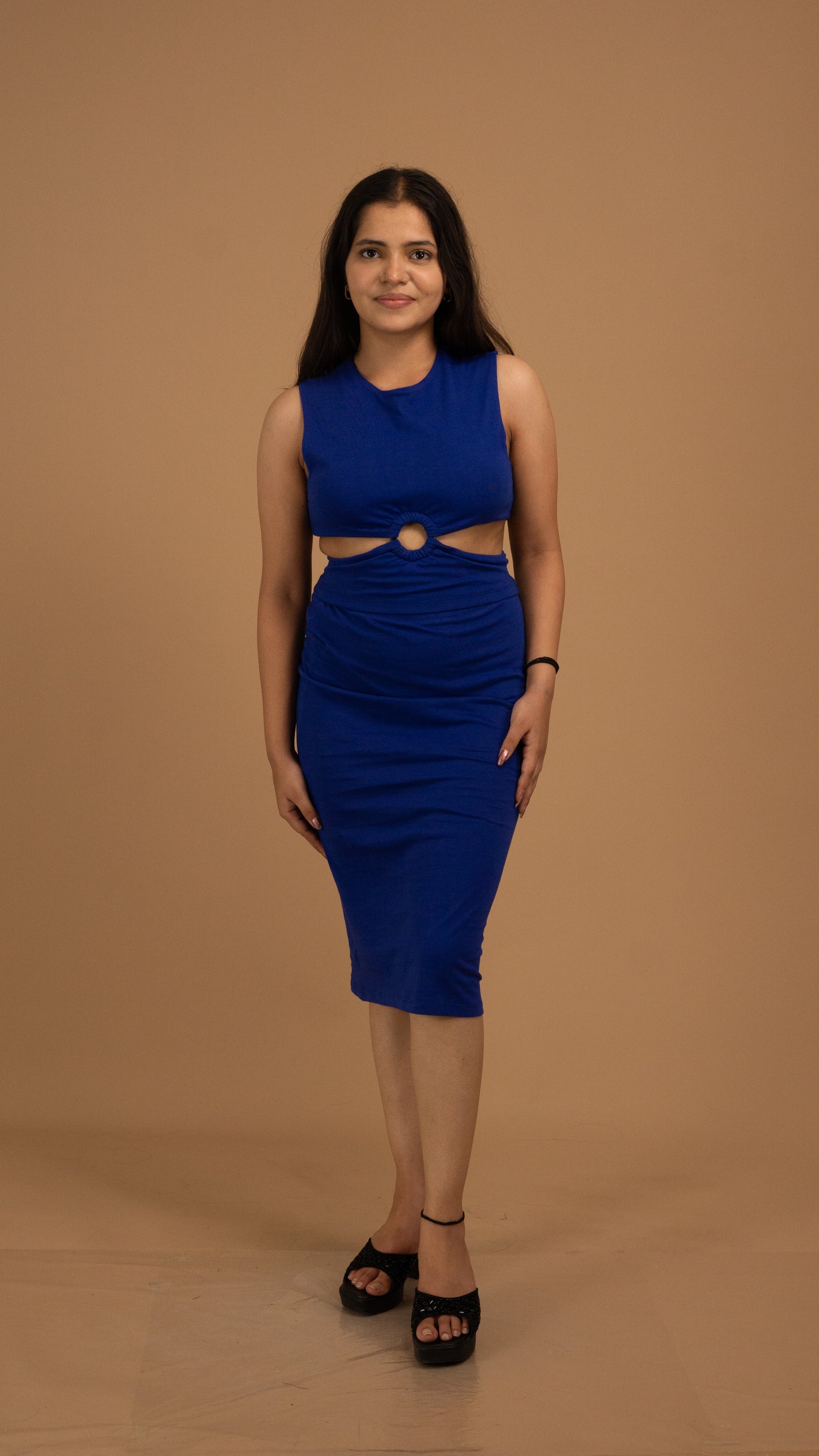 Eclipsera Cotton Cut-Out Dress