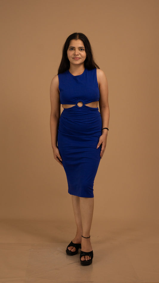 Eclipsera Cotton Cut-Out Dress
