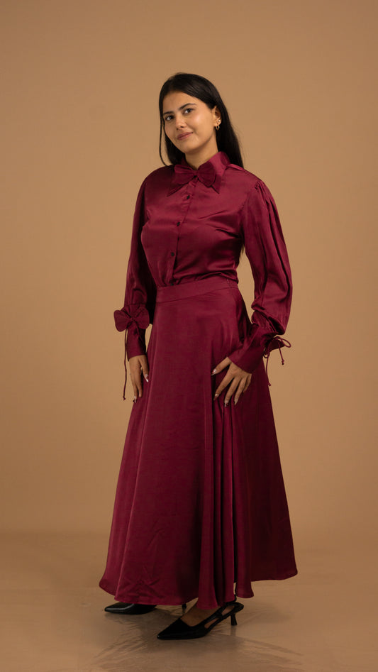 Velour Grace Satin Co-ord Set