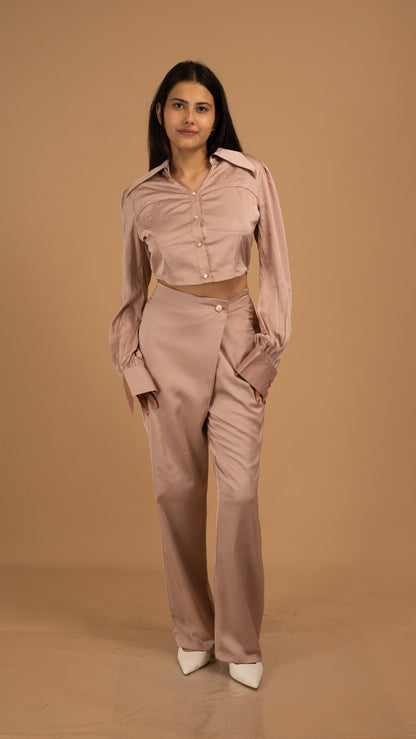 The Éclat Satin Sculpt Shirt