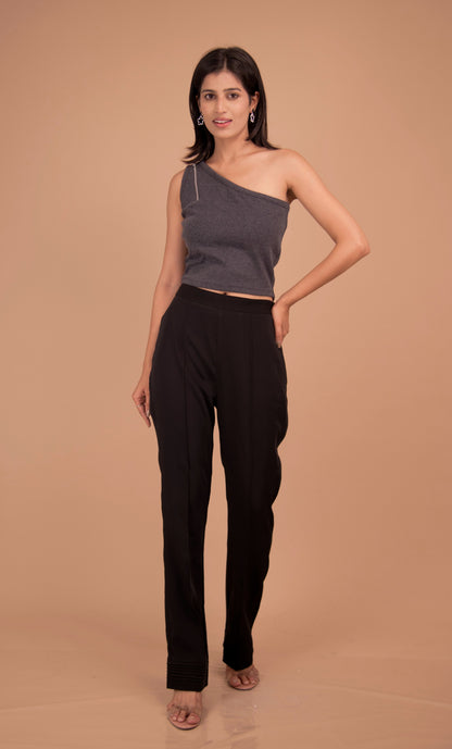 Liora Asymmetric Cotton Crop