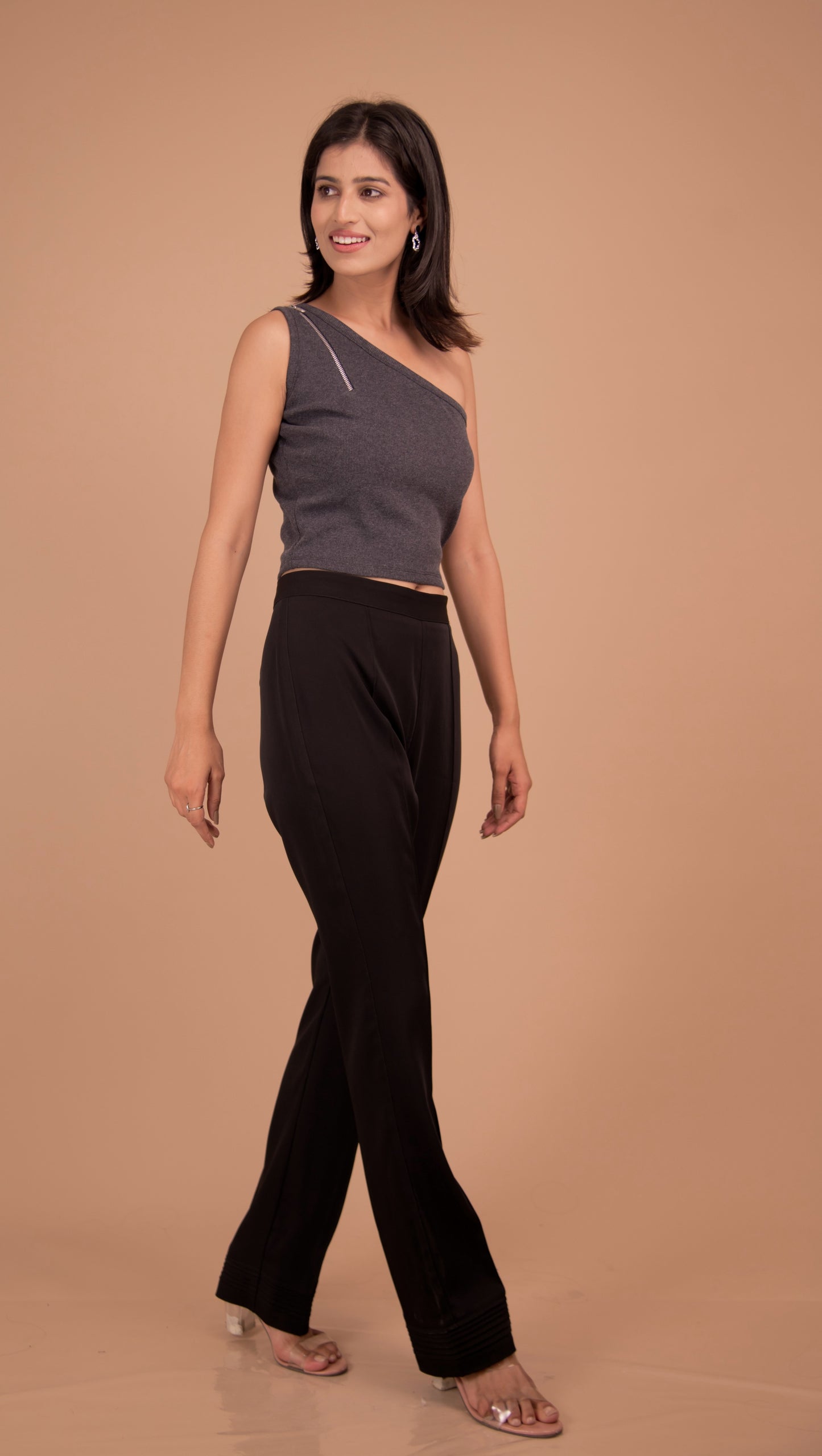 Liora Asymmetric Cotton Crop