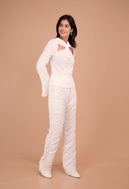 Aurora Knotted Textured Top