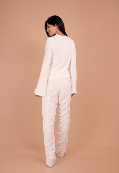 Aurora Knotted Textured Top