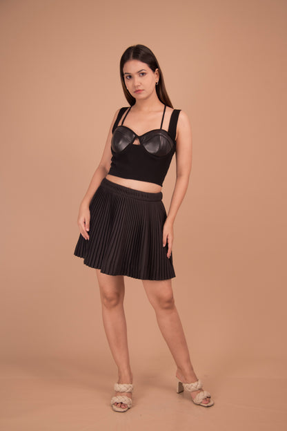 The Noir Pleated Co-Ord Set
