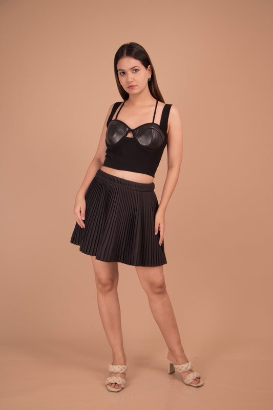 The Noir Pleated Co-Ord Set