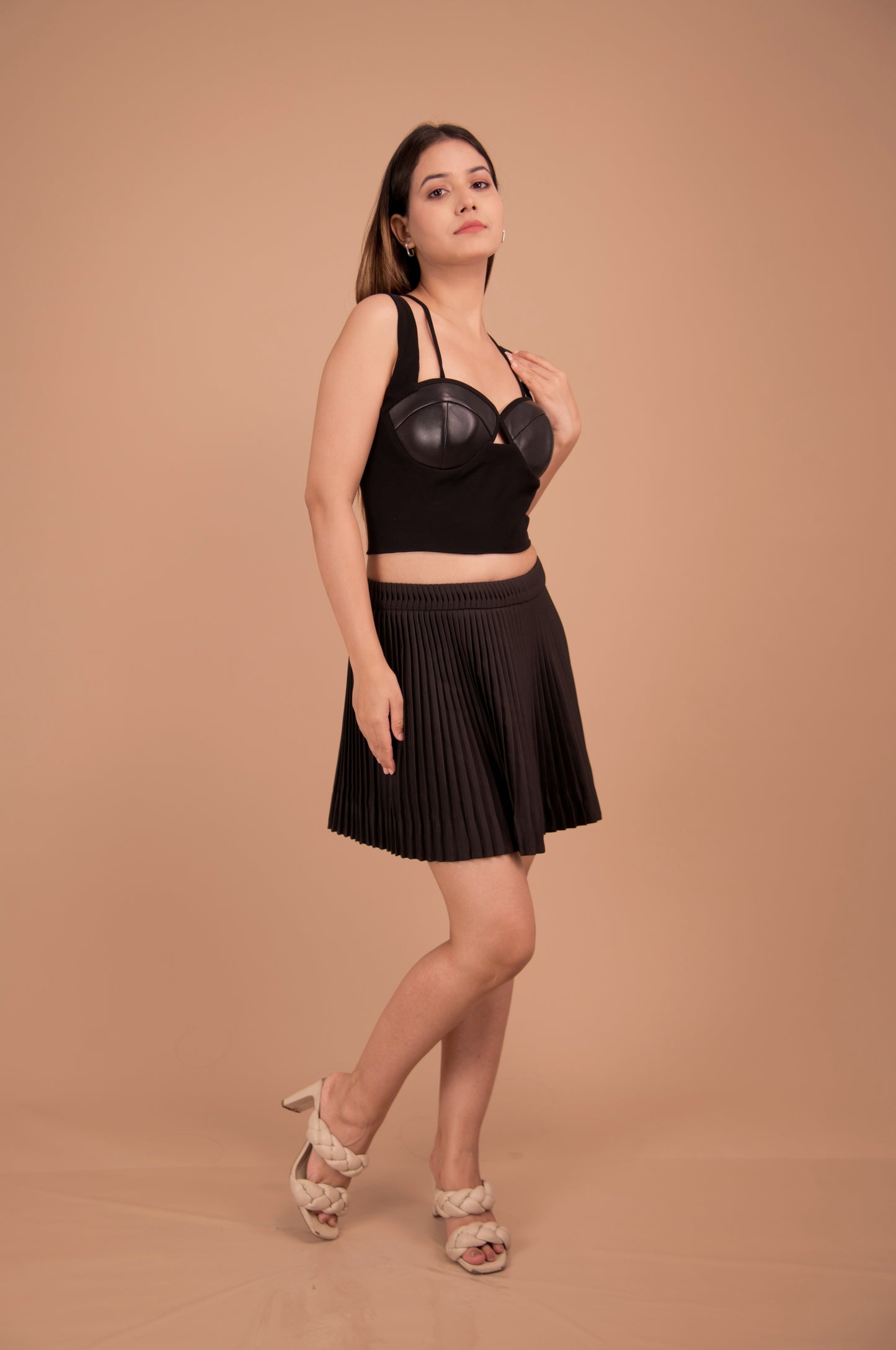 The Noir Pleated Co-Ord Set