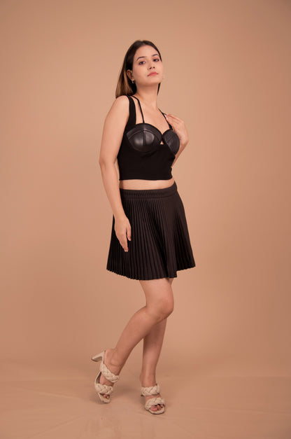 The Noir Pleated Co-Ord Set