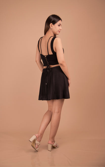 The Noir Pleated Co-Ord Set