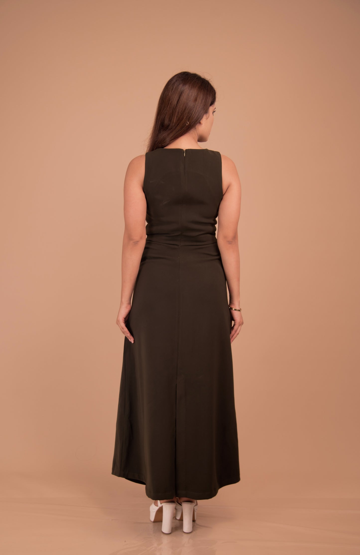 Olive Cut-Out Maxi Dress — Luxe Edition