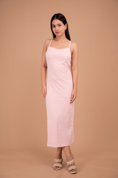 The Étoile Cotton Lace-Back Maxi