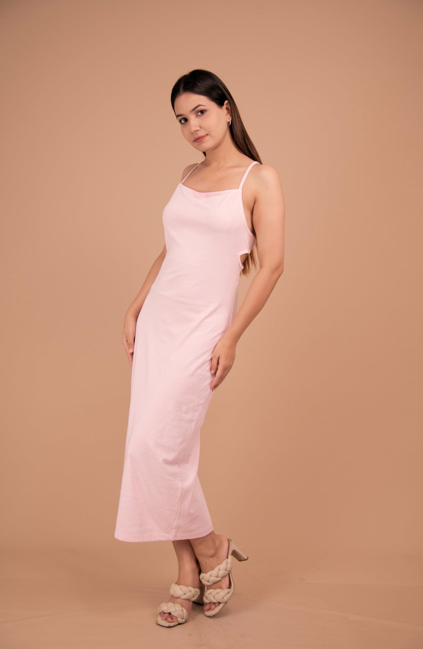The Étoile Cotton Lace-Back Maxi