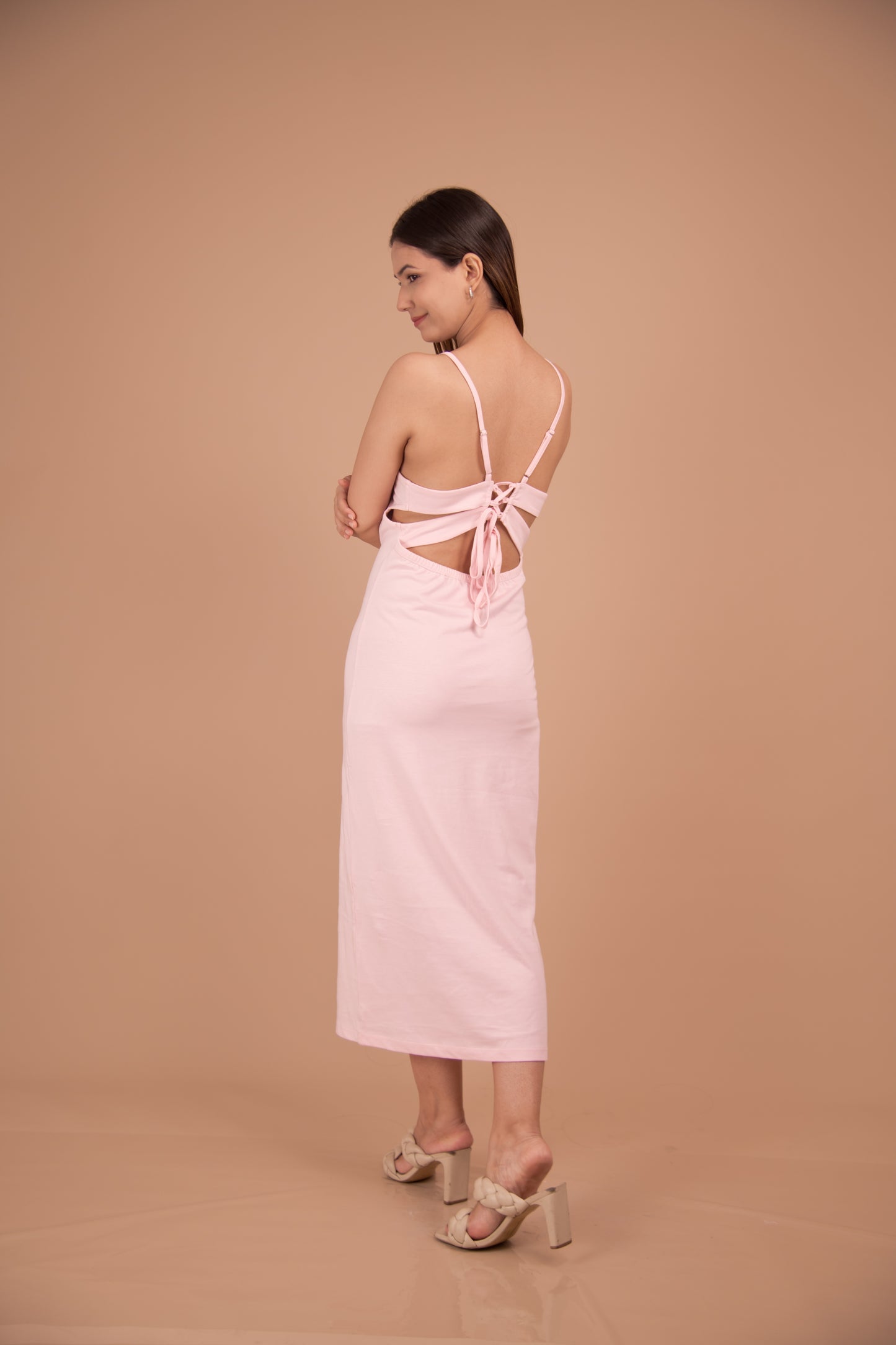 The Étoile Cotton Lace-Back Maxi