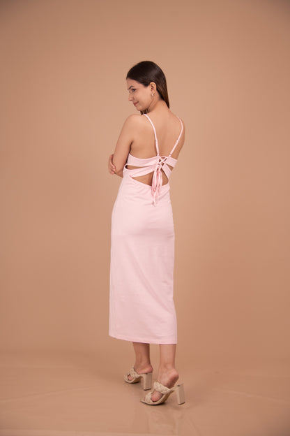 The Étoile Cotton Lace-Back Maxi