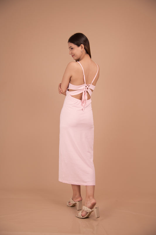 The Étoile Cotton Lace-Back Maxi