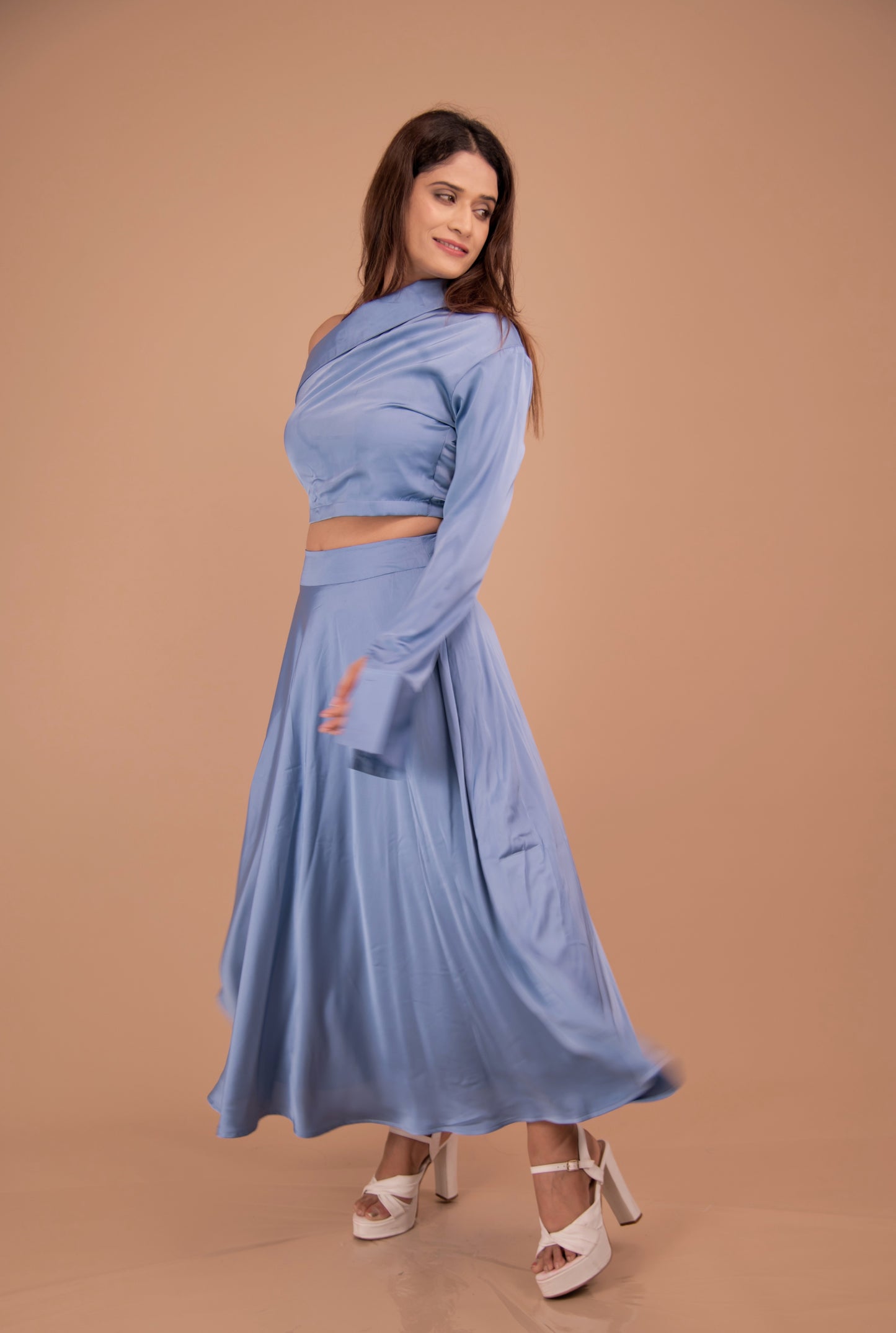 The Aurelia Satin Co-Ord Set