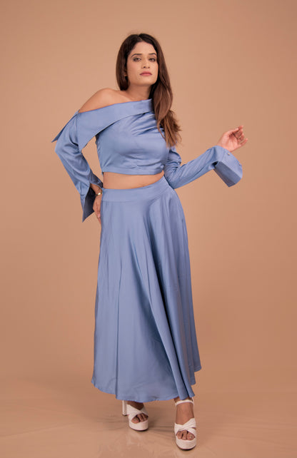 The Aurelia Satin Co-Ord Set