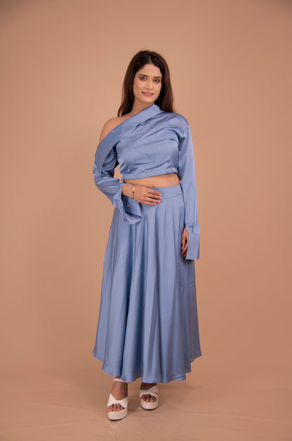 The Aurelia Satin Co-Ord Set