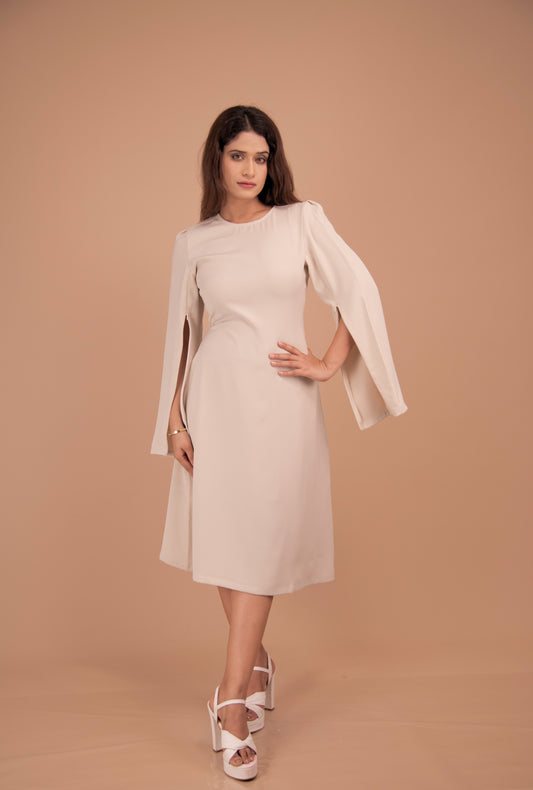 The Aurelia Cape Sleeve Dress