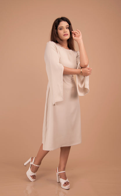 The Aurelia Cape Sleeve Dress
