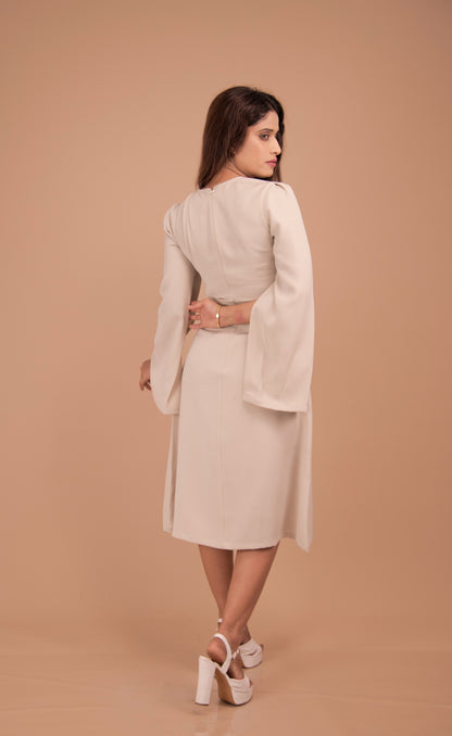 The Aurelia Cape Sleeve Dress