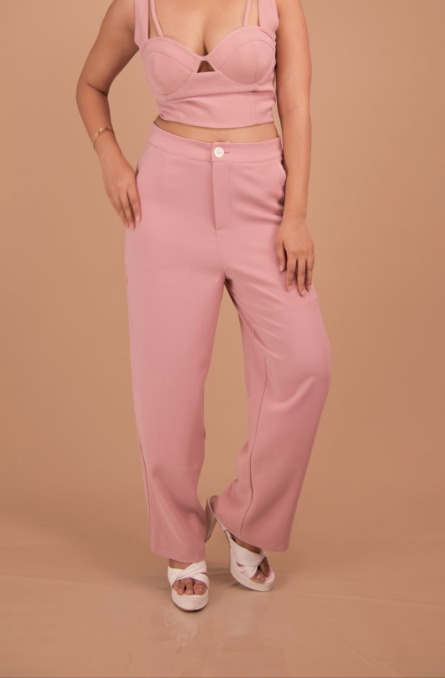 The Valeria Crepe Tailored Pants