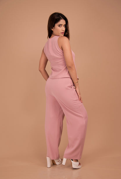 The Renée Blush Tailored Vest