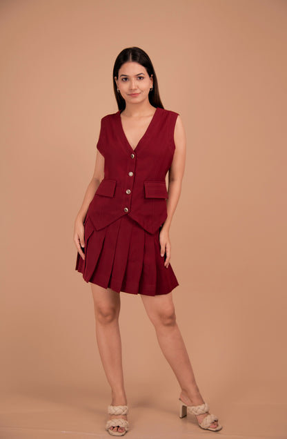 Signature Pleated Tailored Co-Ord Set