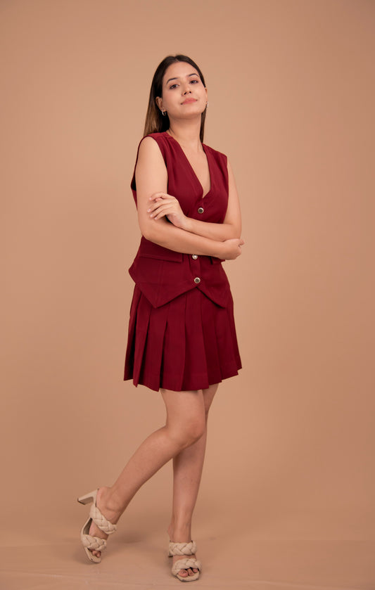 Signature Pleated Tailored Co-Ord Set