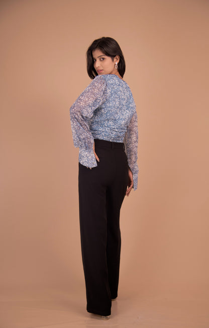 L’Atelier Enchanté Chiffon & Tailored Trousers Ensemble